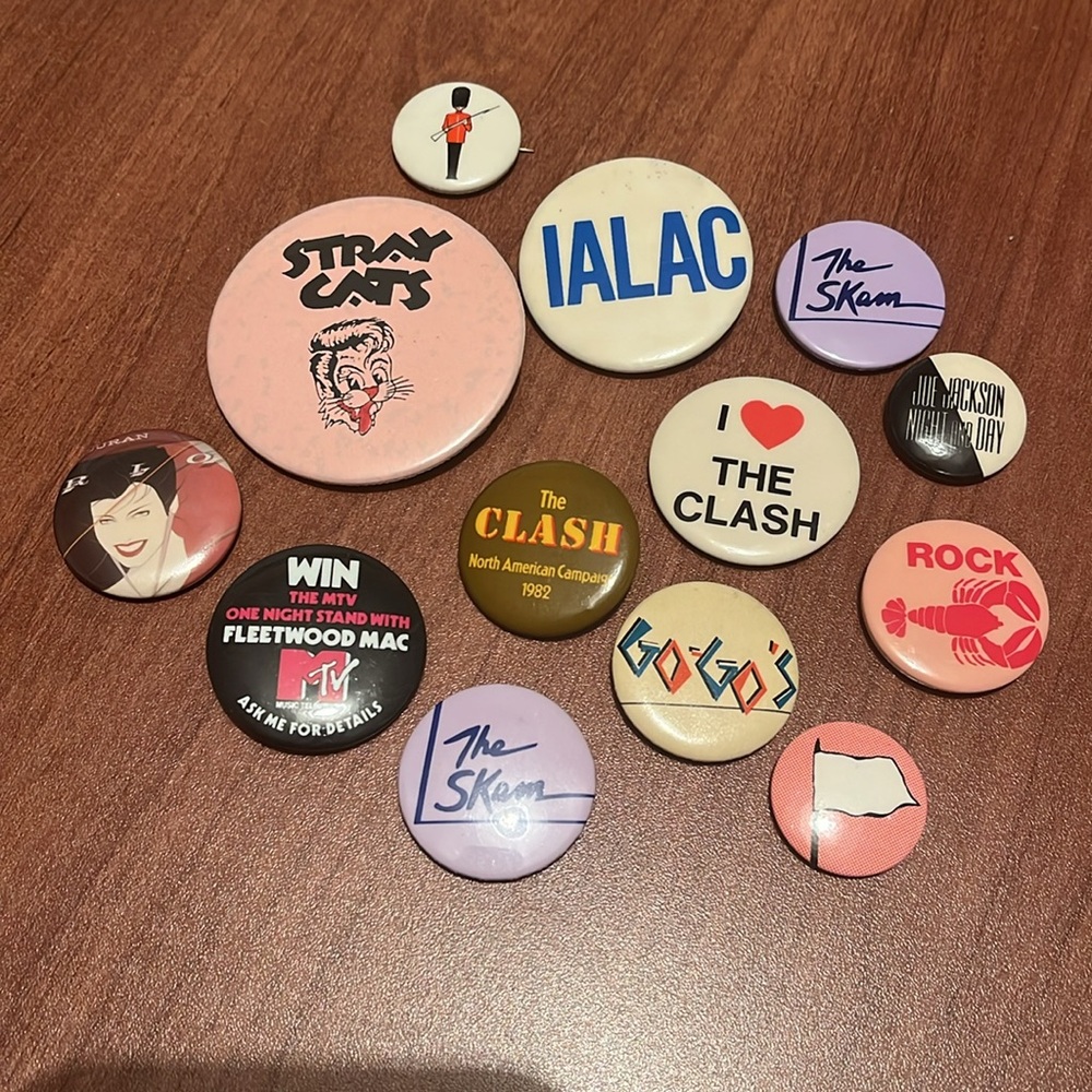 Vintage 80’s Bands and Event Pin Bundle